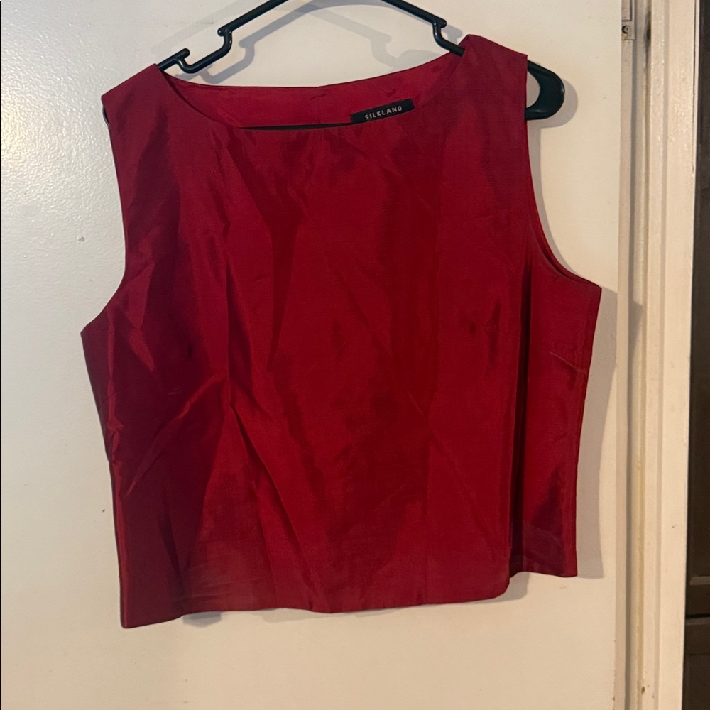 SilkLand Vibrant Red Silk Garment